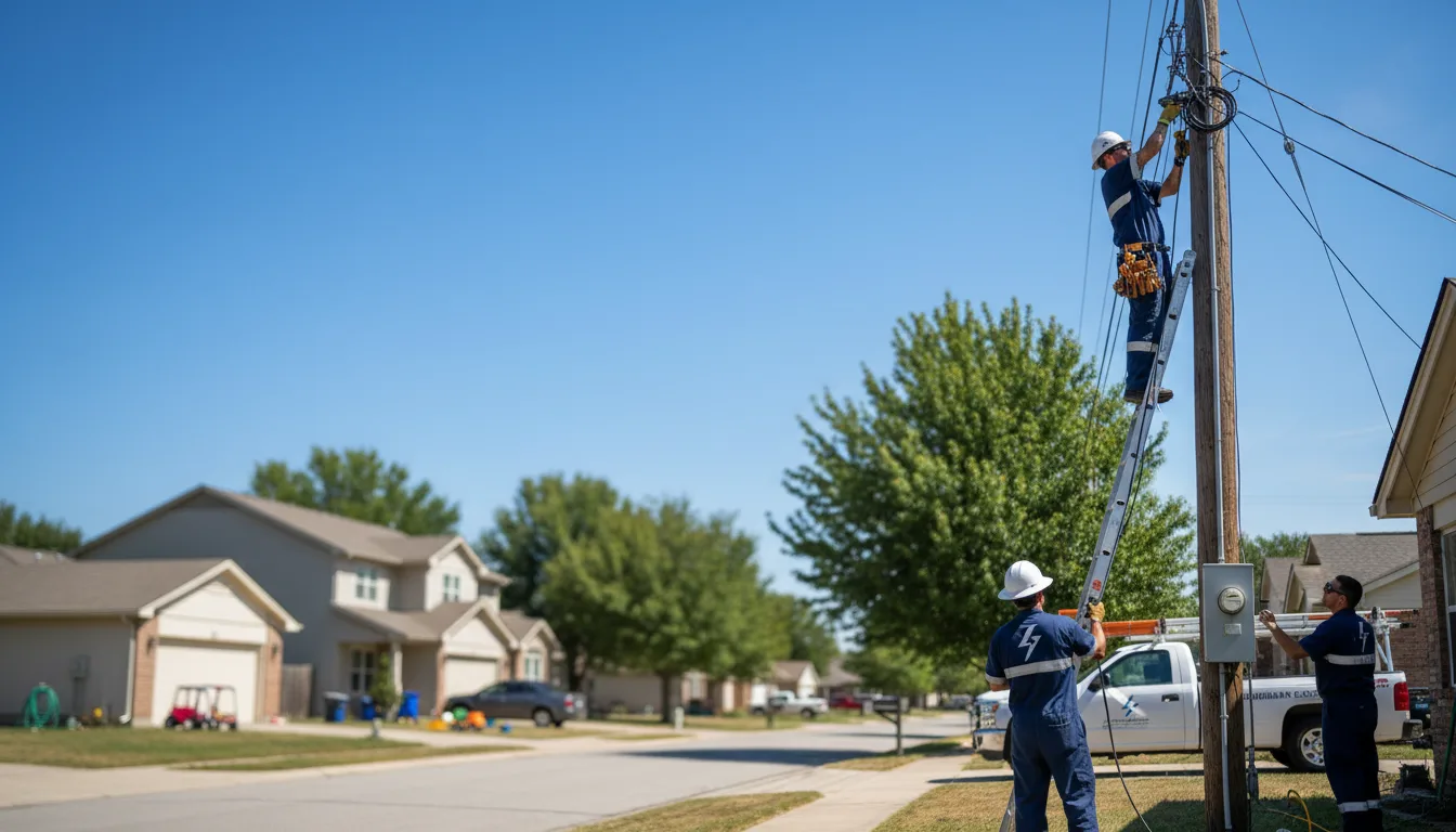 Residential electrician providing installation services in Pea Ridge, AR